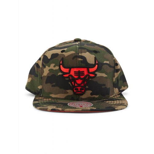 Gorra Mitchell & Ness Chicago Bulls Neon Camo Pop Basquetbol NBA 