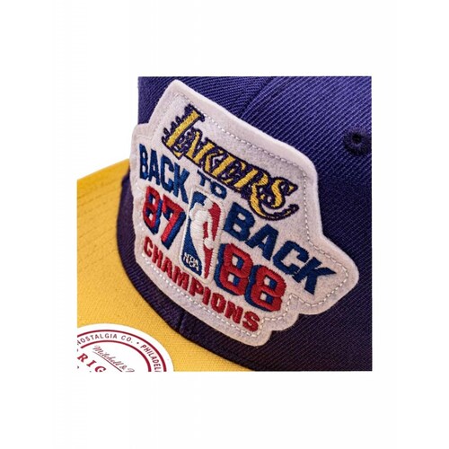 Gorra Mitchell & Ness 87/88 Los Angeles Lakers NBA Basquetbol 
