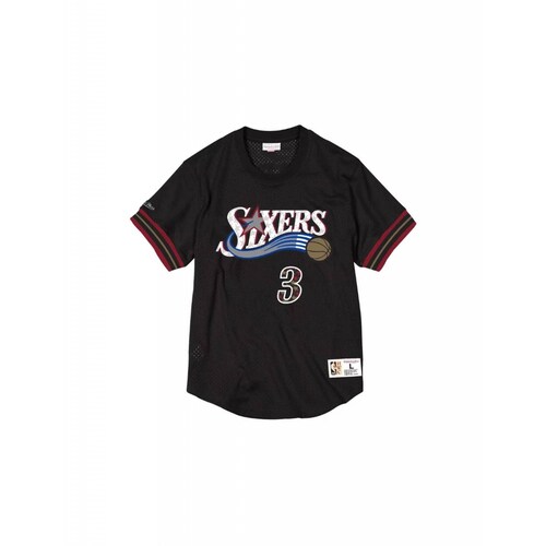 Jersey Mitchell and Ness Mesh Crewneck Philadelphia 76ers Allen Iverson 