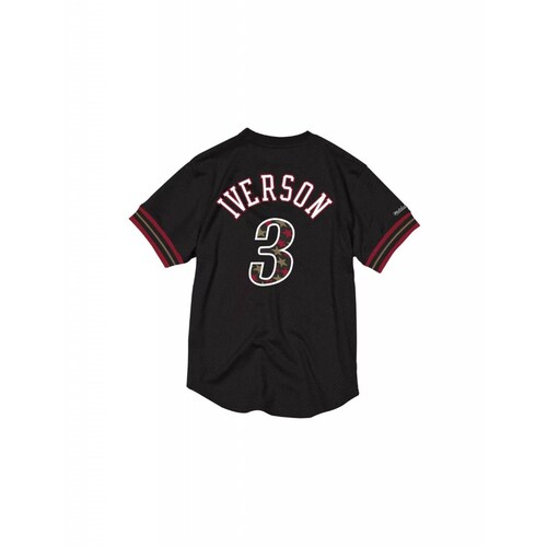 Jersey Mitchell and Ness Mesh Crewneck Philadelphia 76ers Allen Iverson 