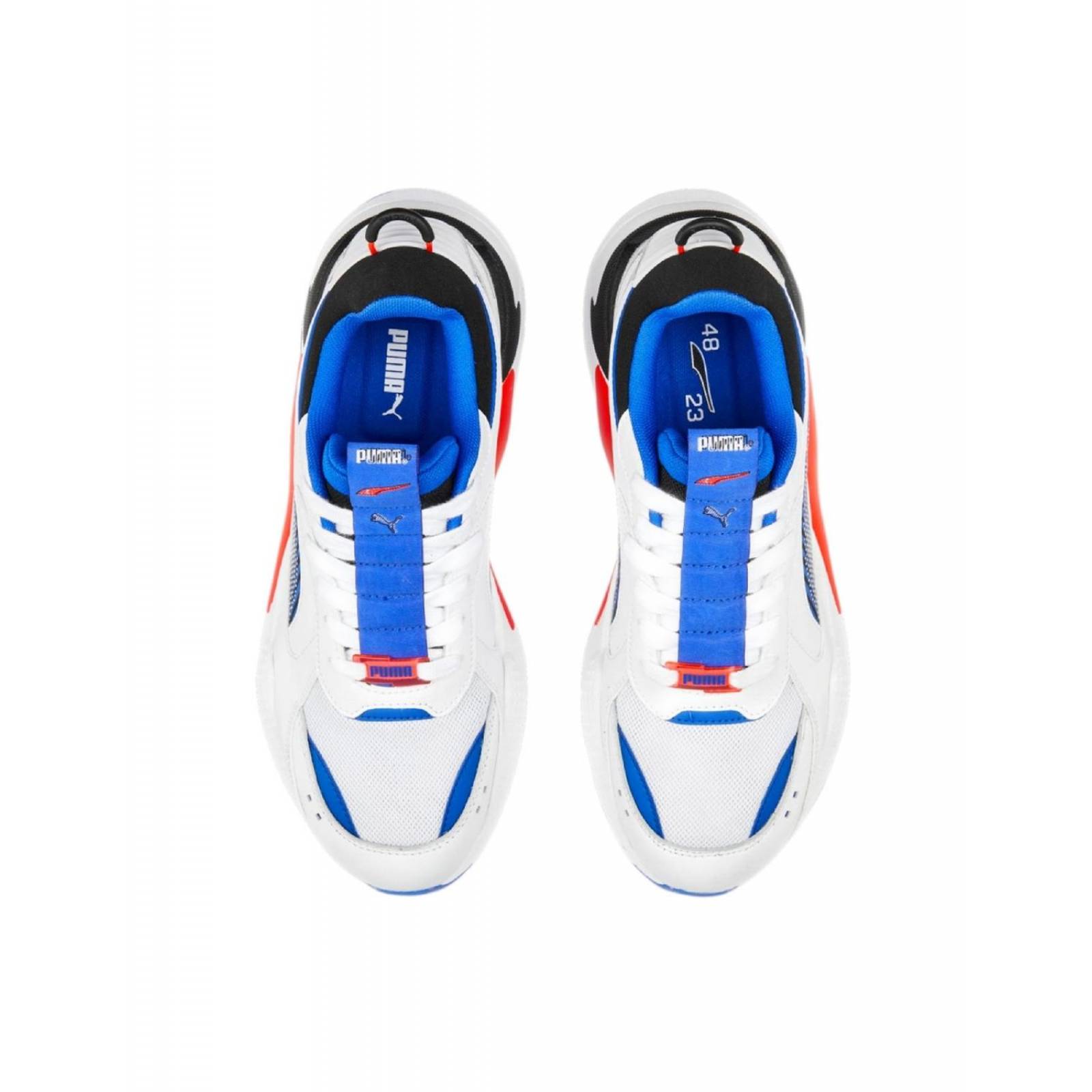 Puma bleu blanc best sale