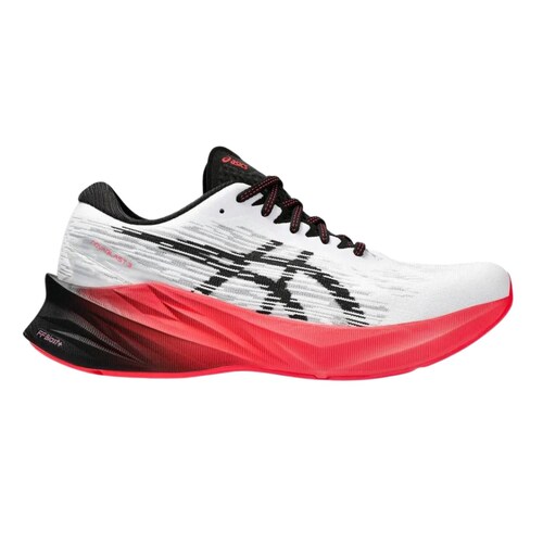 Tenis Asics Novablast 3 Hombre WH/BLK Sport Running 