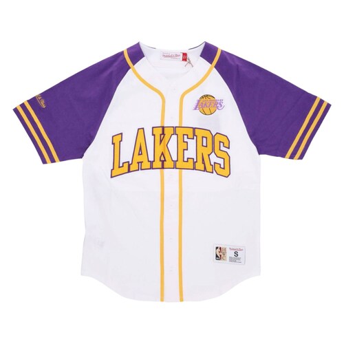 Jersey Mitchell & Ness Hombre Los Angeles Lakers Practice 