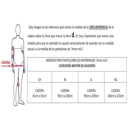 Pantalon Mayon leggins Negro tipo mezclilla Ropa de Maternidad Algodon/Elastano AMOR MIO MATERNIDAD