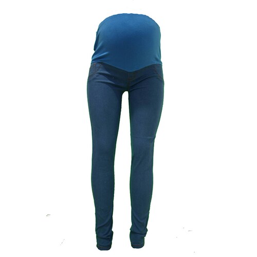 Pantalón de Mezclilla Strech Azul Cielo ropa de Maternidad AMOR MÍO MATERNIDAD