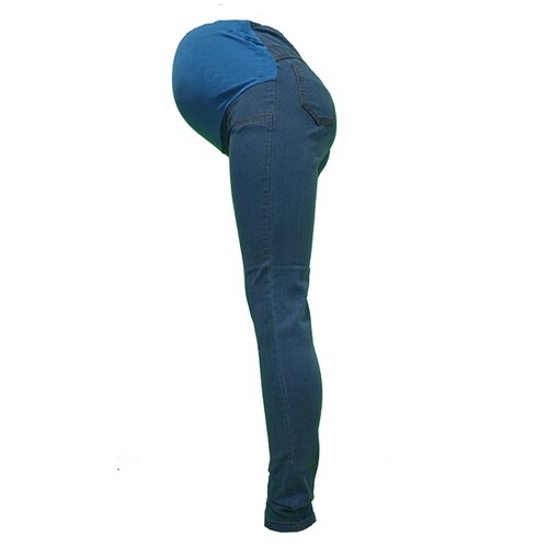 Pantalón de Mezclilla Strech Azul Cielo ropa de Maternidad AMOR MÍO MATERNIDAD