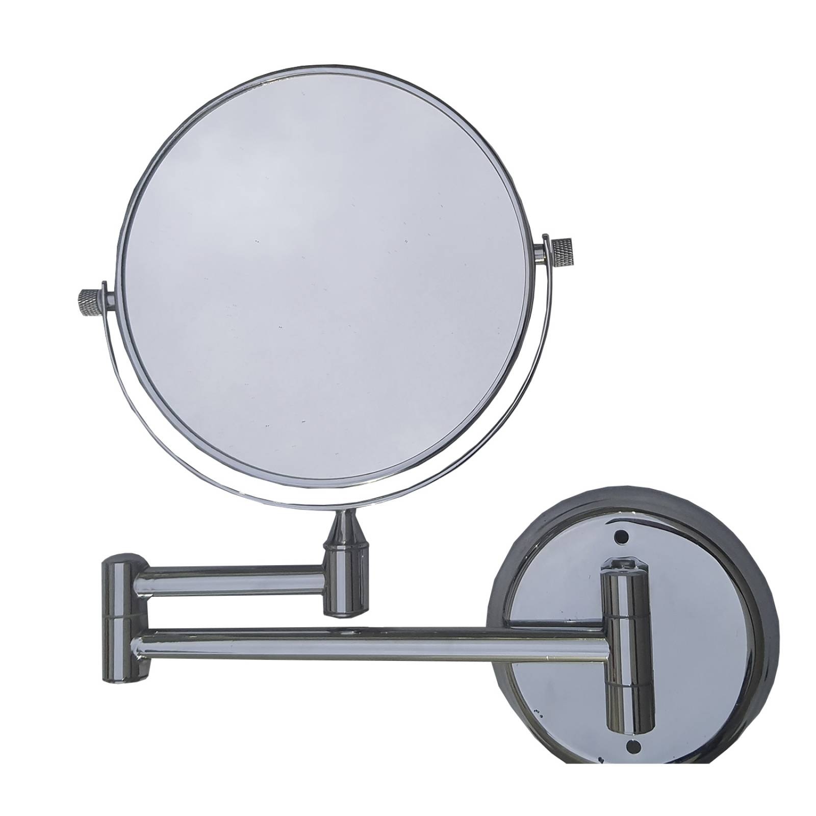 Espejo de vanidad 6 pulgadas alfa cromado doble cara aumento retráctil