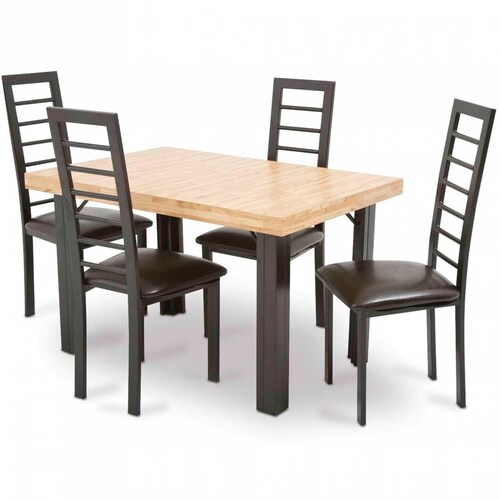 Comedor Tempo 4 Sillas Tubular y Cubierta de Formica