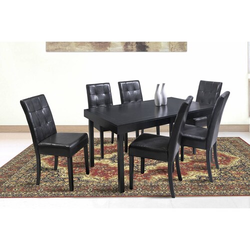 Comedor Angy Tagore 6 Sillas en Madera y Cubierta de MDF