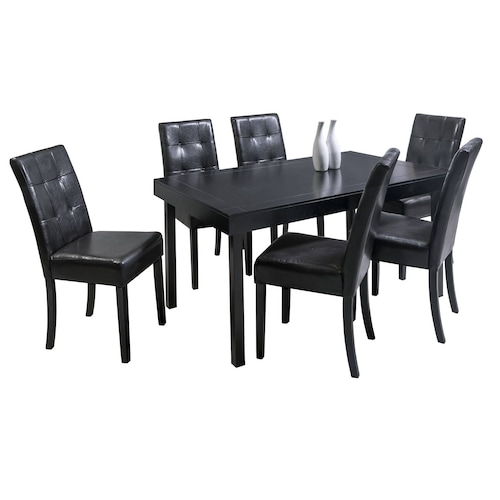 Comedor Angy Tagore 6 Sillas en Madera y Cubierta de MDF