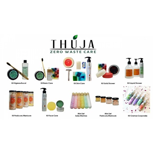 Kit Solid Shower THUJA Shampoo Dulcis Mel+Acondicionador+Jabon Barra Frutos Rojos