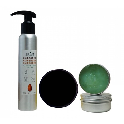 Kit Face Care THUJA Jabon Facial Carbon Activado+Mascarilla Colágeno & Elastina+Bloqueador Facial