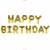 Globos de Letras Metálico dorado Happy Birthday 40cm