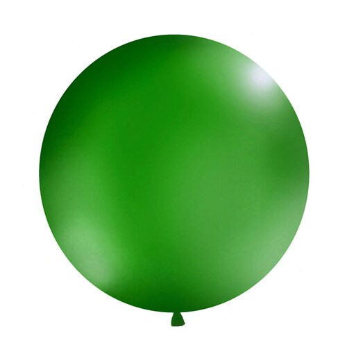 3 Globos Gigantes Esféricos Numero 24 Color Verde Payaso