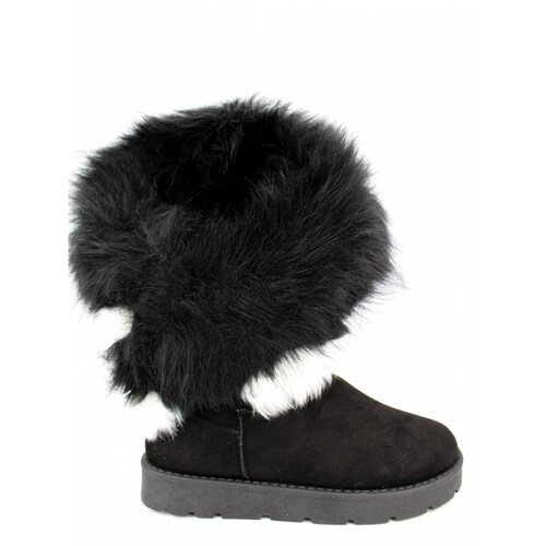 Botin con Peluche para Dama Hanna Ada Black