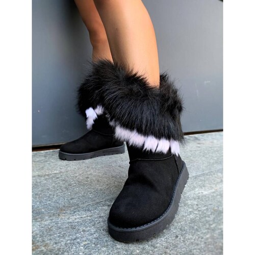 Botin con Peluche para Dama Hanna Ada Black