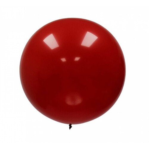 Globo Gigante Metálico Esfera Burbuja Pvc de 24 Pulgadas Rojo.