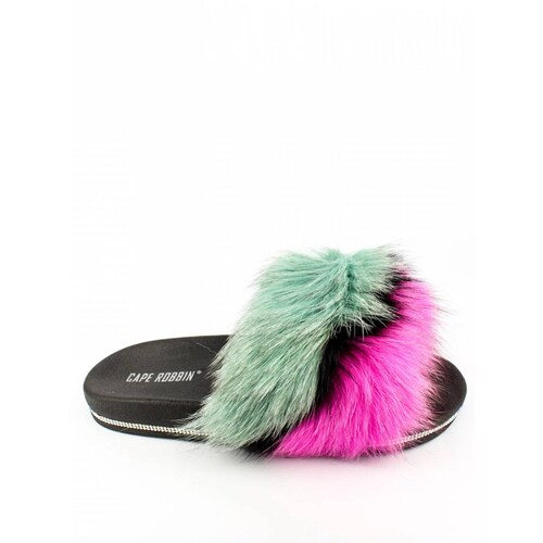 Sandalia con peluche Casual para Dama Hanna MX Casino Mint