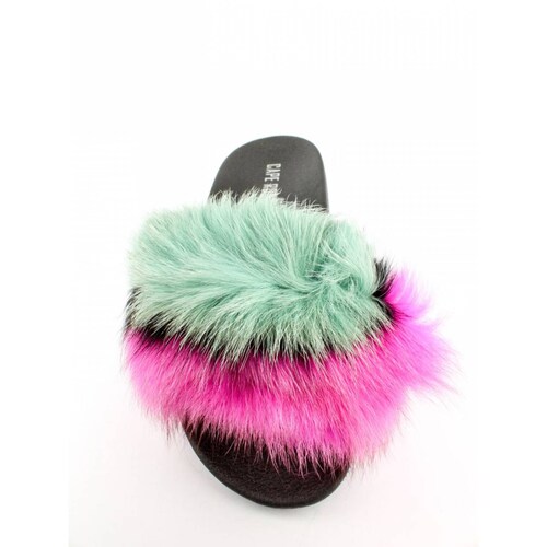 Sandalia con peluche Casual para Dama Hanna MX Casino Mint
