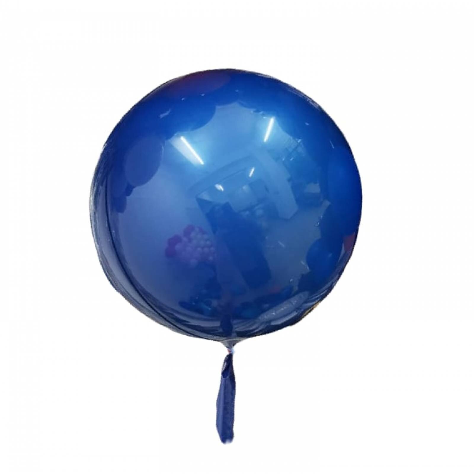 Globo gigante metálico esfera burbuja pvc de 24 pulgadas azul rey  - Sears
