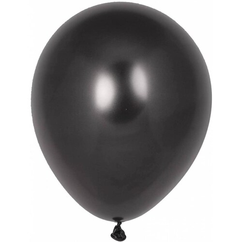 Globo Metálico Negro Del Numero 9 Para Decoración ( 50pz )