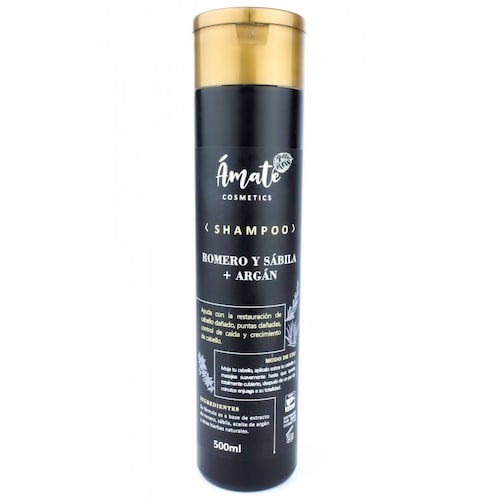 Shampoo Romero y Sábila + Aceite de Argán, Restaurador y Regenerador