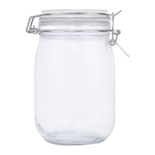 24 pz Frascos Especieros de Vidrio Hermetico con Broche 1 Litro.