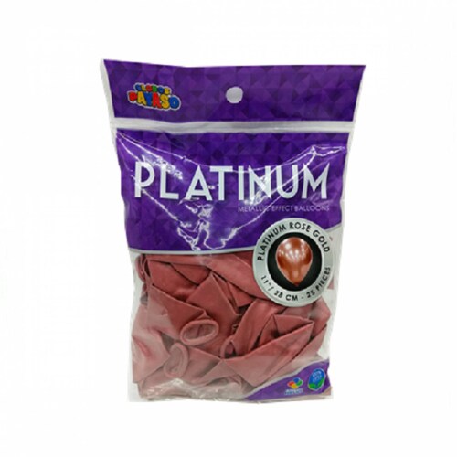 Globos Platinum Rose Gold, Chrome Latex Numero 11 ( 25 pcs )