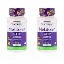 2 pz Natrol Melatonin Sleep, Liberacion Prolongada 5mg, 100 tabletas