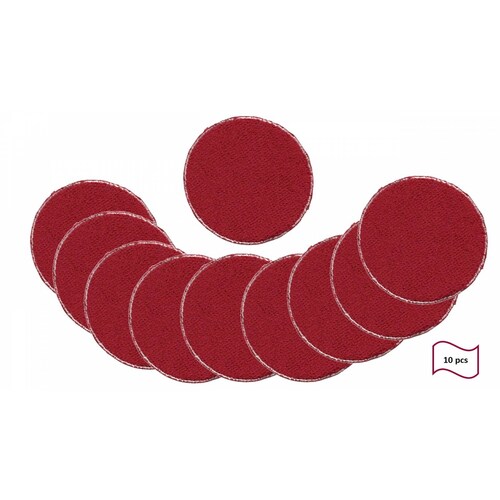 10 Pads Toallitas Desmaquillantes Reutilizables Ecologica Roja