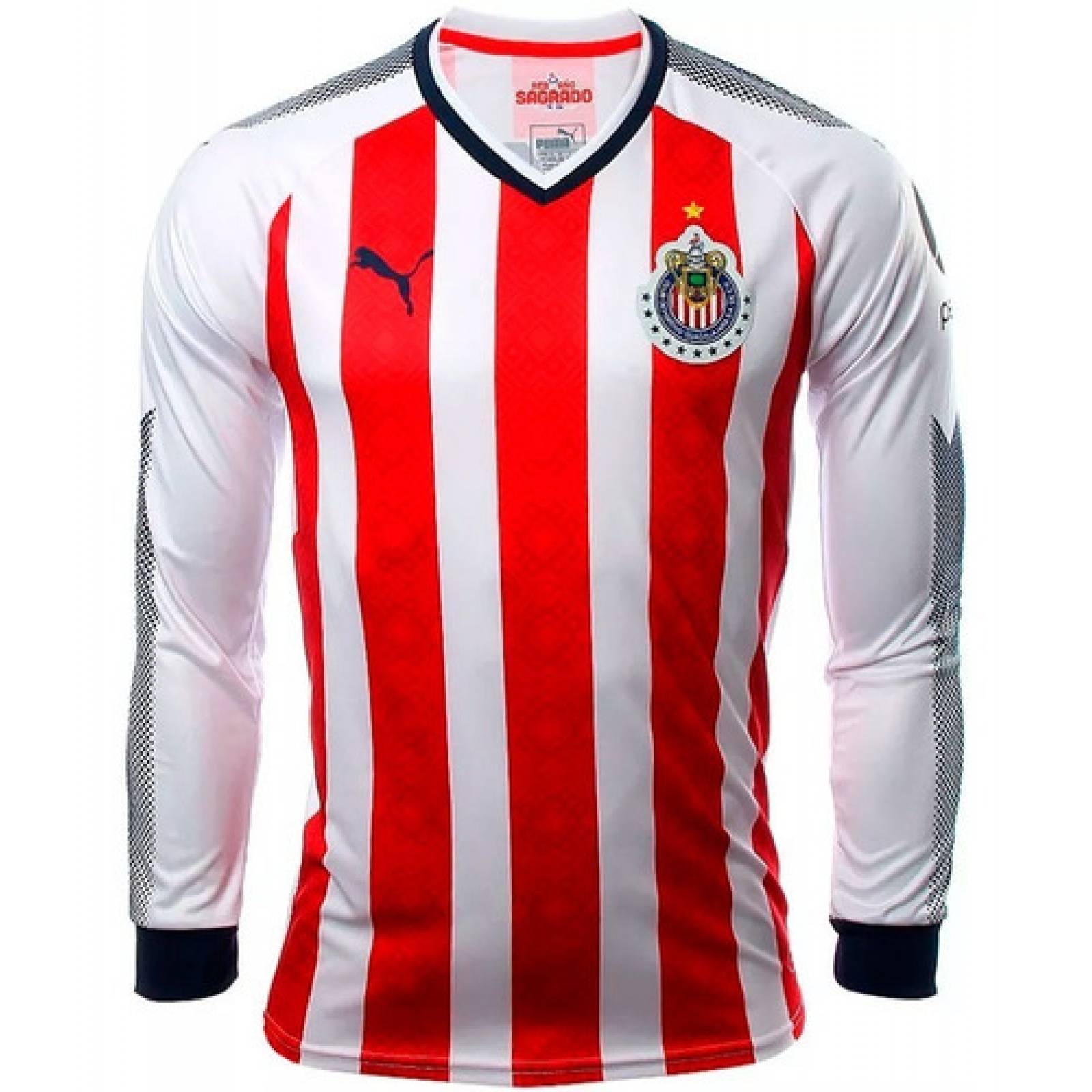 Playera chivas 2020 shops manga larga