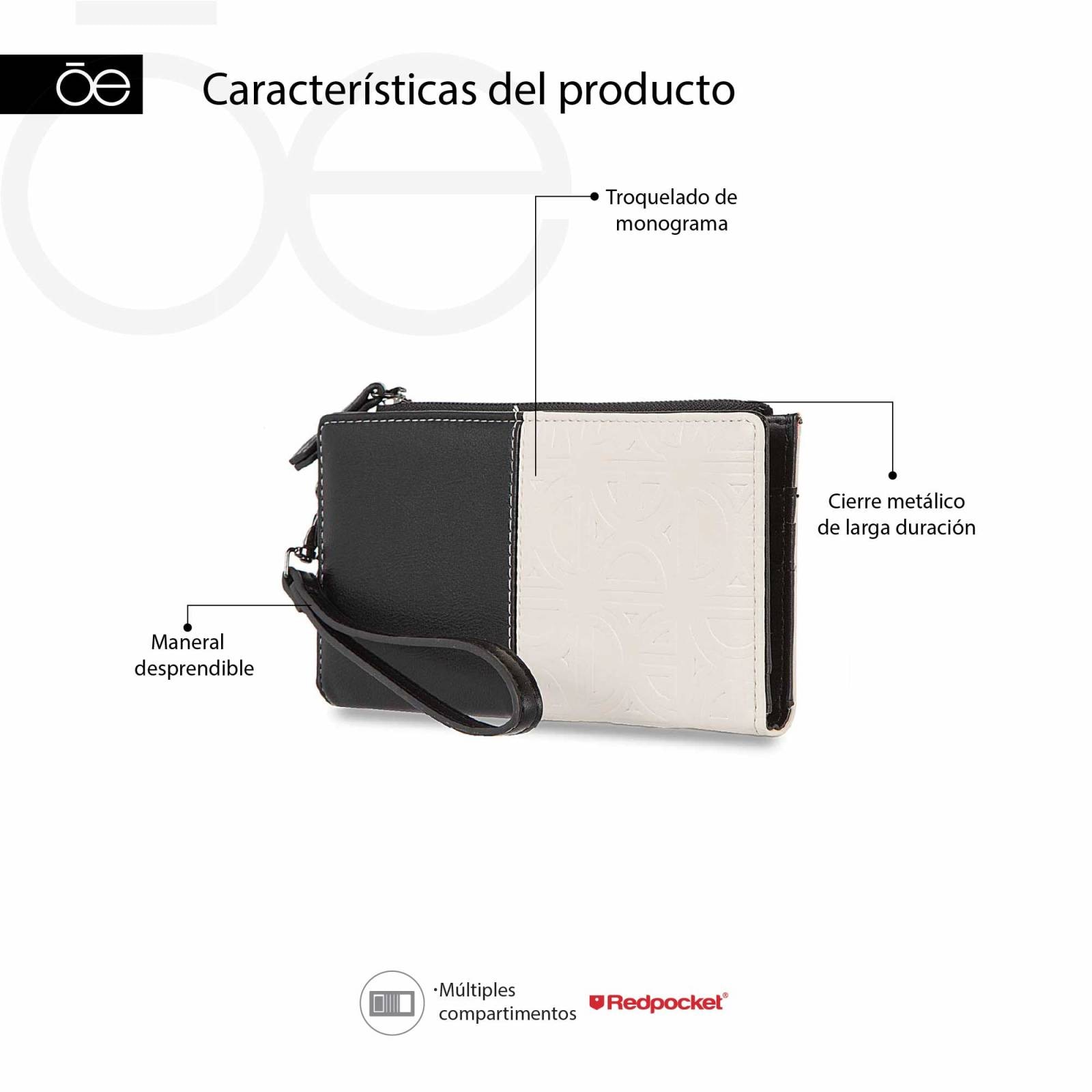 Cartera Cloe Grande Para Mujer Flap Maneral lateral