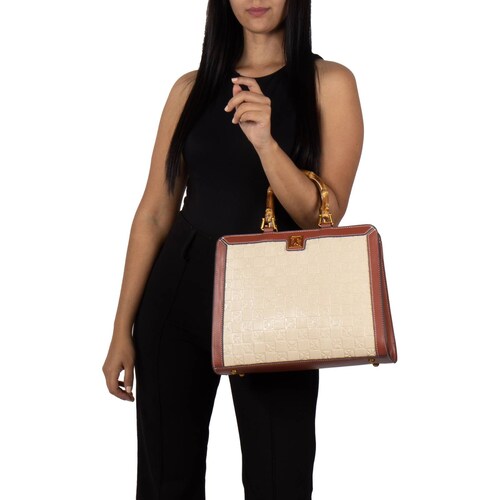 Mochila Cloe Para Mujer Chica Textil Maneral Look Bambú