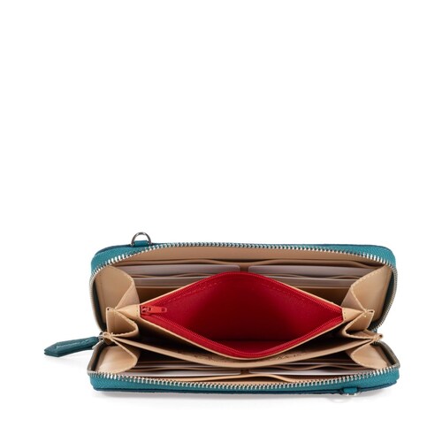 Cartera Cloe Para Mujer Cierre simple Doble Función