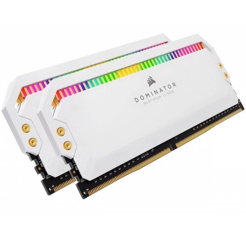 Memoria Ram 16gb 2x 8gb Corsair Rgb White Ddr4 3200mhz