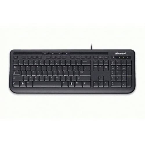 Kit de teclado y mouse MICROSOFT WIRED DESKTOP 600 USB - Negro, 400 DPI