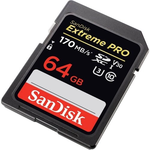 Memoria Sd Sandisk Extreme Pro 64gb Cl10 U3 V30 170mb/s