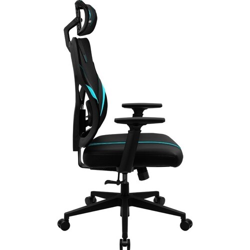 Silla Gamer Thunder X3 Ergonomica Yama 1 Negra/cyan