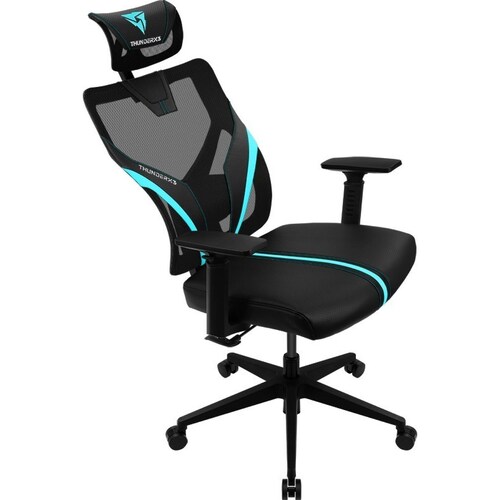 Silla Gamer Thunder X3 Ergonomica Yama 1 Negra/cyan