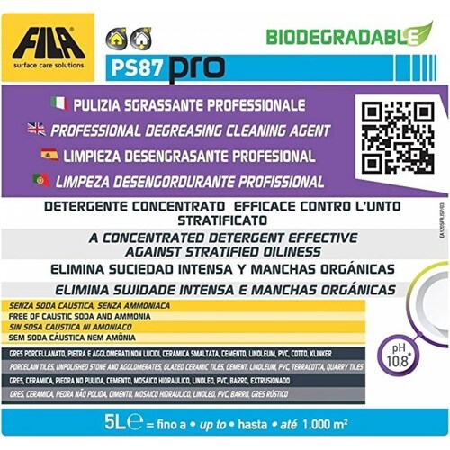 Fila Ps87 Pro  Desengrasante Limpia Y Desengrasa Pavimentos