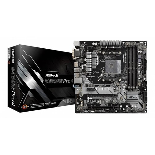 Tarjeta Madre Asrock B450m Pro4 Socket Am4 Ddr4