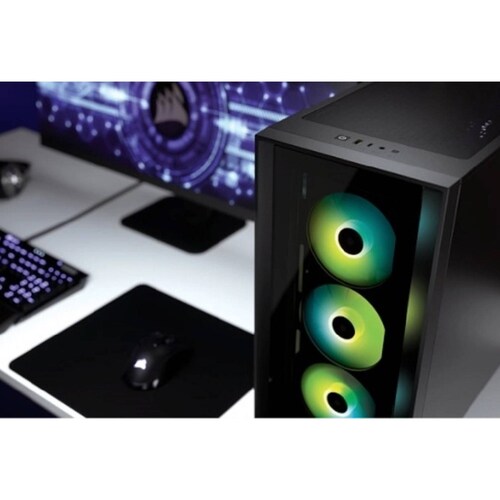 Gabinete Corsair Icue 4000x Rgb Mid Tower Atx Usb Sin Fuente