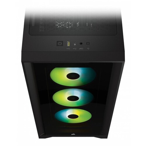 Gabinete Corsair Icue 4000x Rgb Mid Tower Atx Usb Sin Fuente