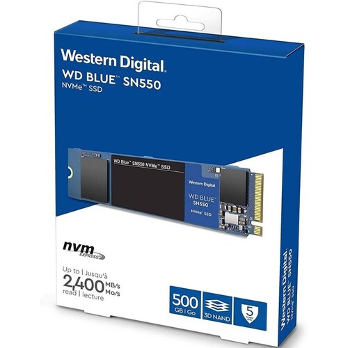 Ssd Western Digital Wd Blue Sn550 Nvme, 500gb