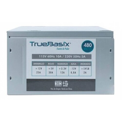 Fuente De Poder True Basix Tb-05003, Atx, 480w