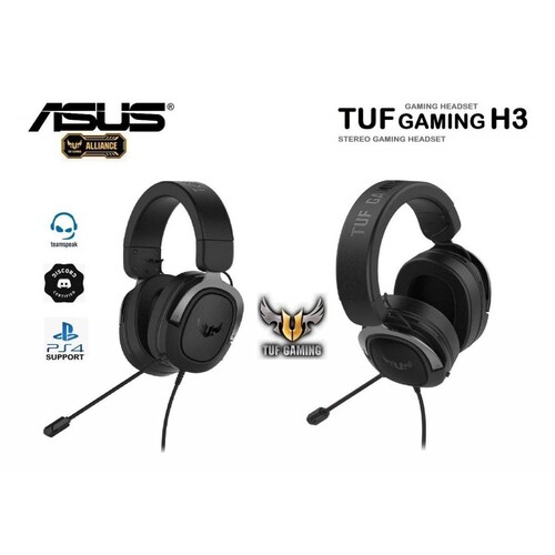 Audífonos Con Diadema Asus Tuf Gaming H3 Gun Metal Negro