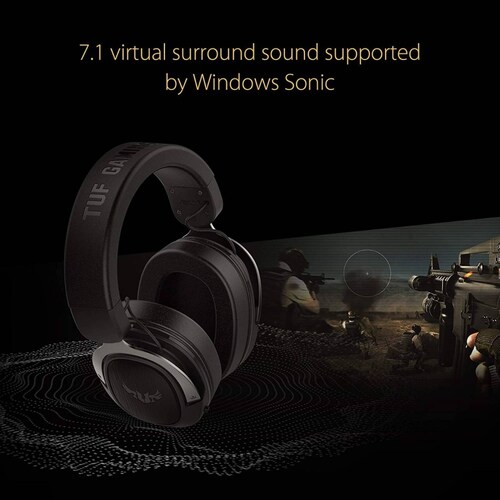 Audífonos Con Diadema Asus Tuf Gaming H3 Gun Metal Negro