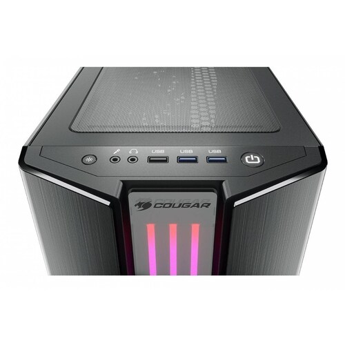 Gabinete Gamer Cougar Gemini S Iron Gray Cistal Templado