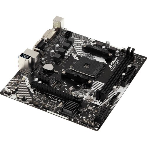 Tarjeta Madre Gamer Asrock A320m-hdv R4.0 Micro Atx  Amd Am4