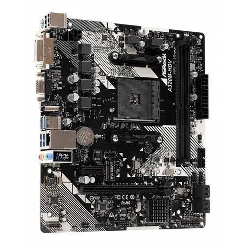Tarjeta Madre Gamer Asrock A320m-hdv R4.0 Micro Atx  Amd Am4